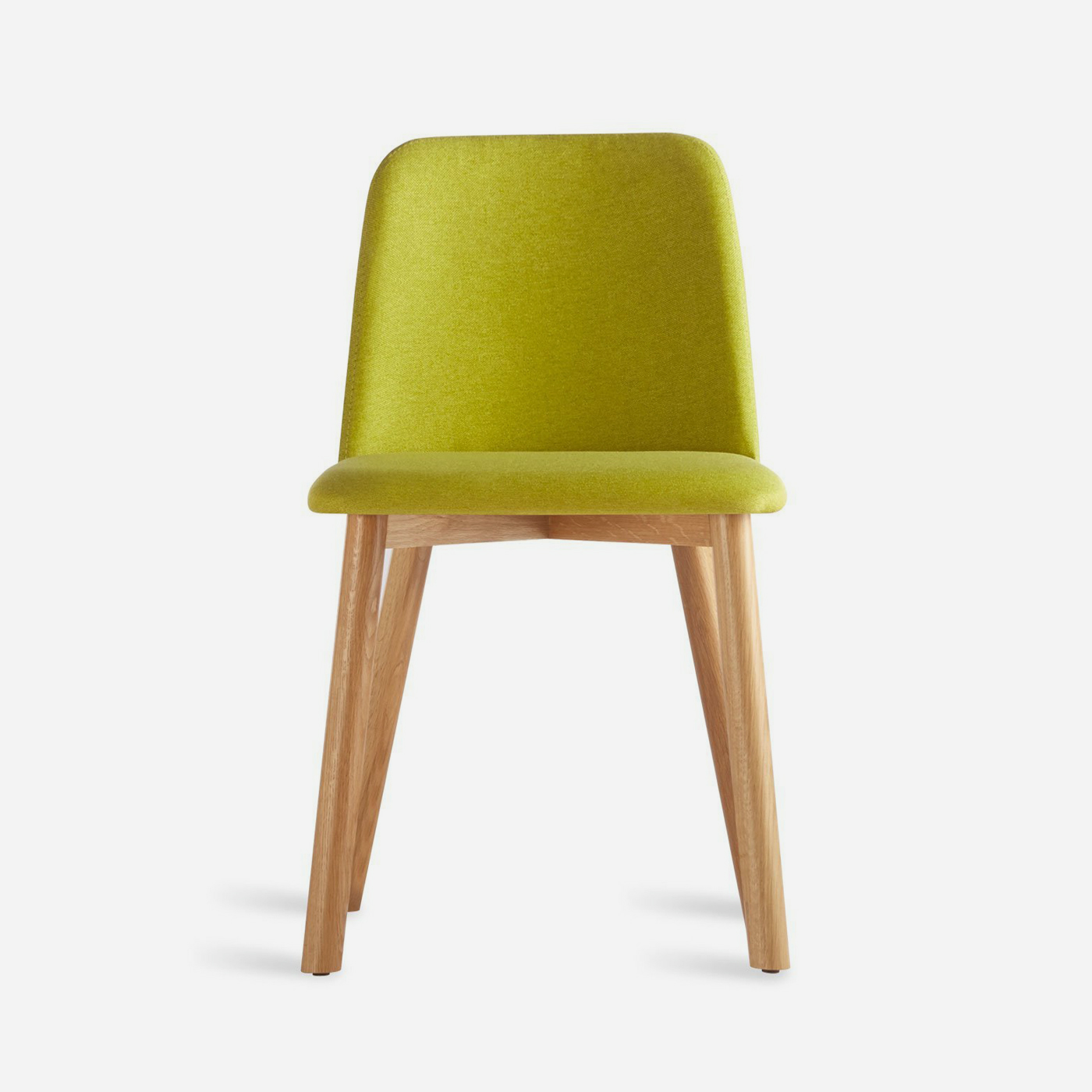 Blu Dot Chip Dining Chair White Oak Bright Green