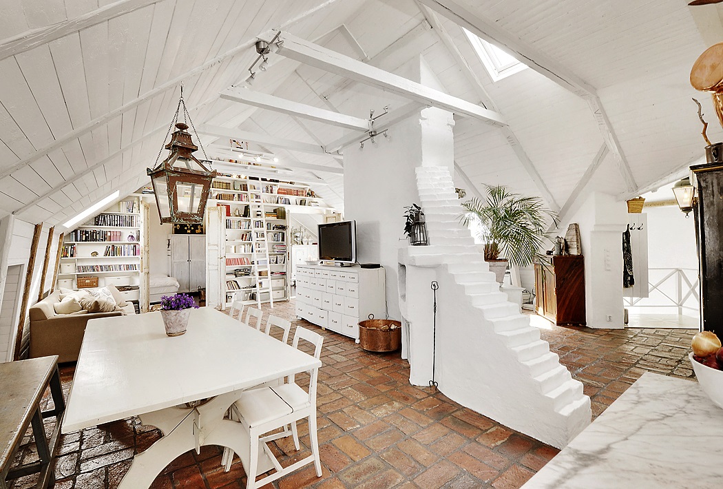 Stunning Attic Apartment In Modern And Shabby Chic Styles 3
